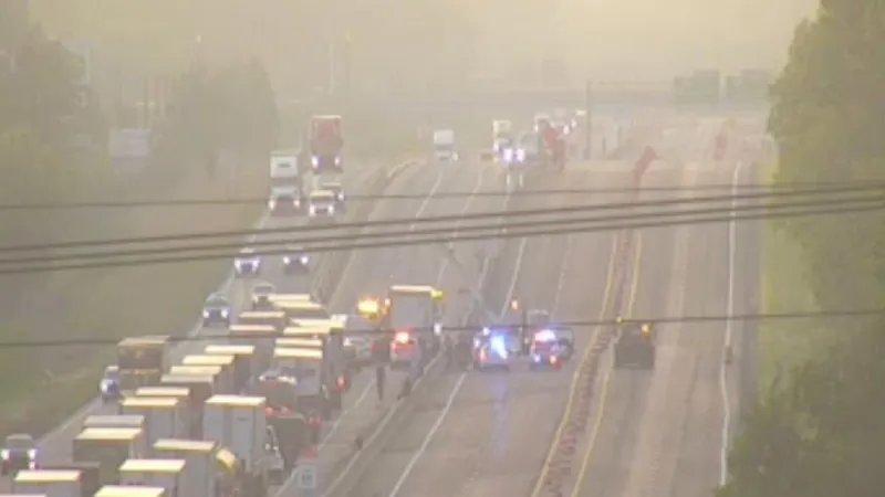 Crash backs up traffic along I-94 near Michigan City