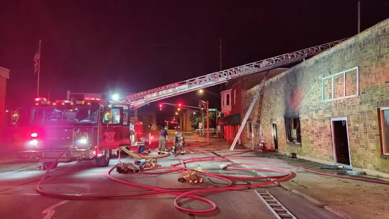 FIRE'S CAUSE UNDER INVESTIGATION