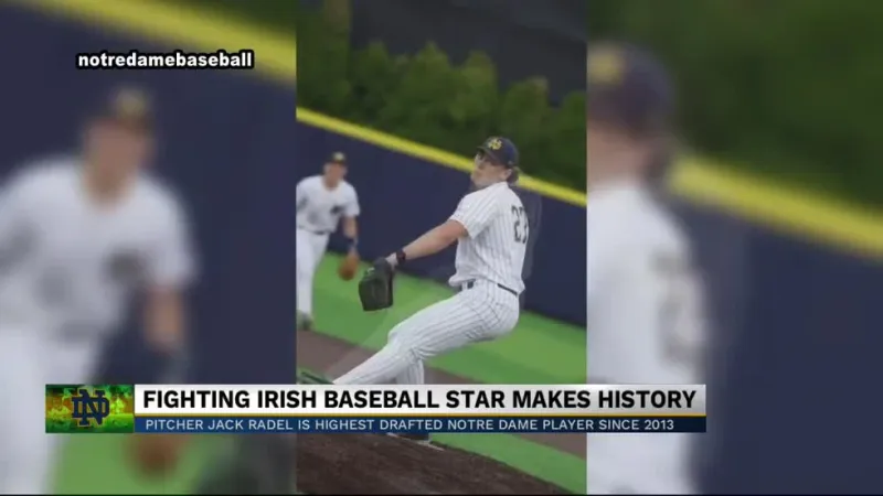 Jack Radel becomes Notre Dame's highest MLB draft pick in more than a decade