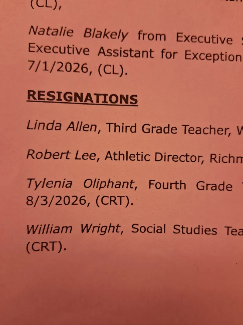 RCS ATHLETIC DIRECTOR, FORMER BOYS BASKETBALL COACH RESIGN