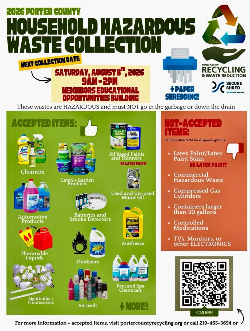Secure Shredding at next Household Hazardous Waste collection event in Portage on Aug. 8