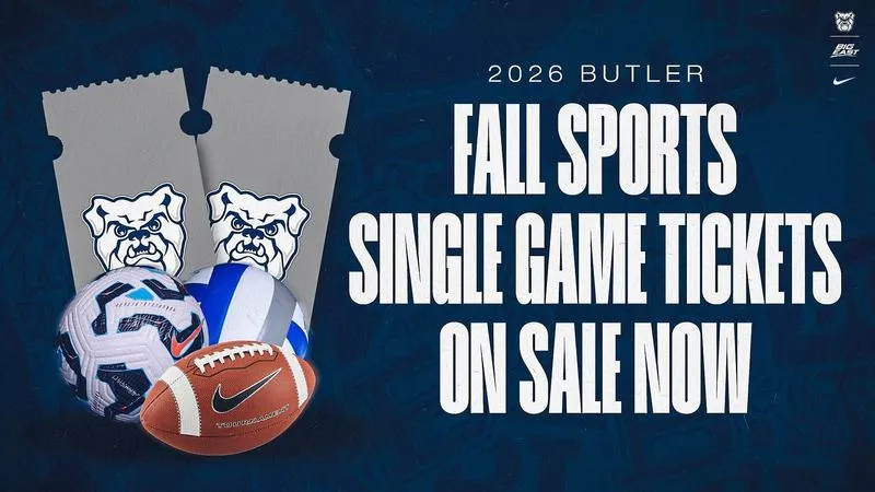 Single-Game and Group Tickets on Sale Now for Butler Fall Sports