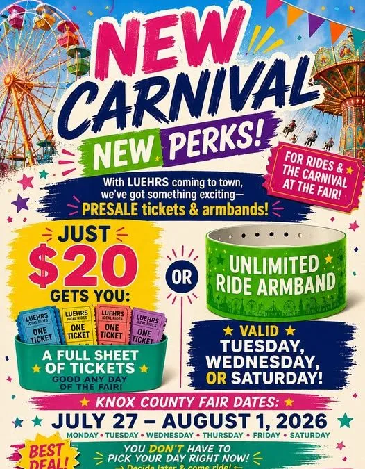 Knox Co Fair Begins Six Day Run on Monday