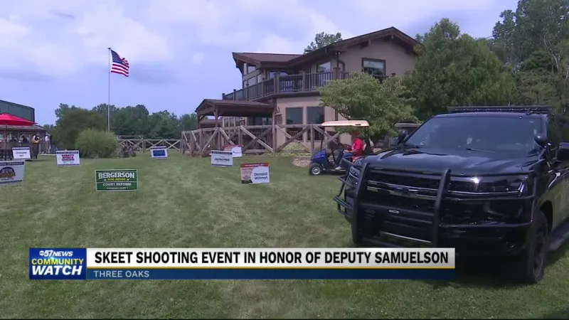 Deer Creek Hunt Club throws a skeet shoot event for Deputy Jon Samuelson
