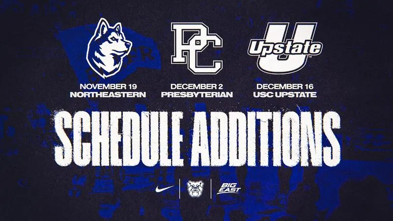 Butler Finalizes Non-Conference Regular Season Schedule with Three Home Contests
