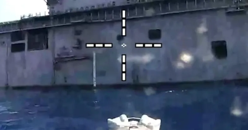 United States shows off 'kamikaze drone boats' in war games