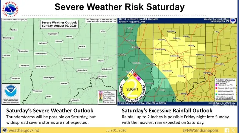 Severe weather possible with thunderstorms through weekend