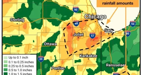 Several inches of rain dropped on Northwest Indiana during weekend storms