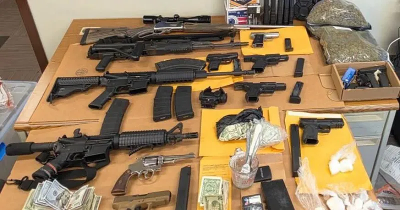 Guns, drugs seized near daycare center, police say
