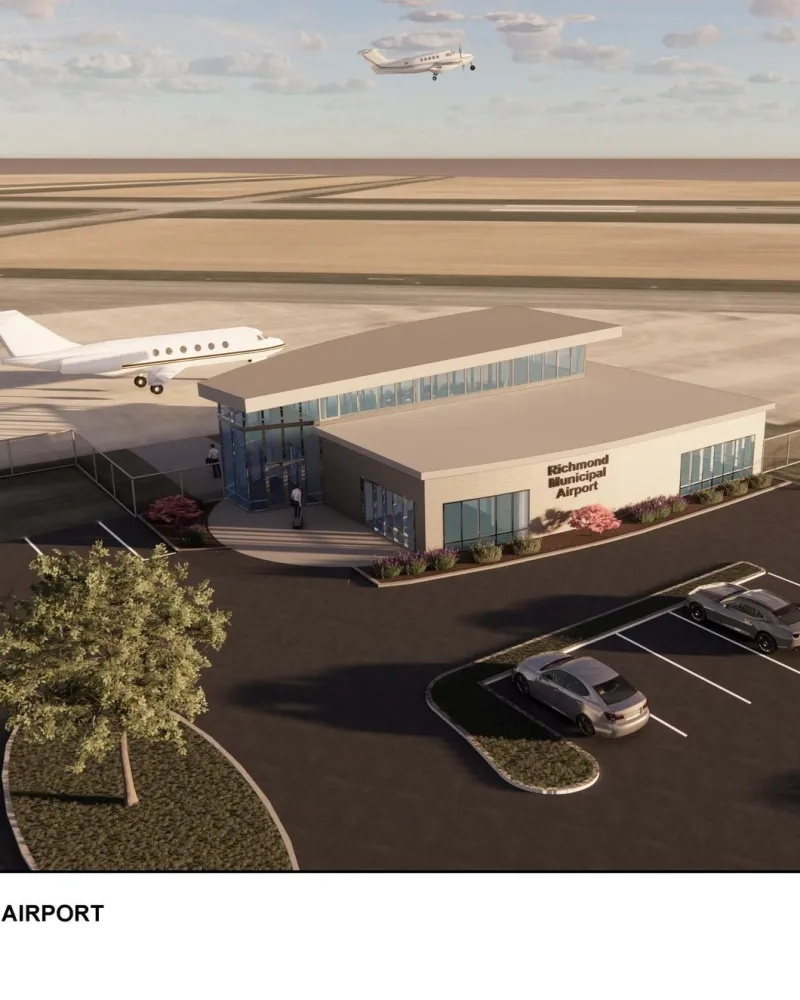 AIRPORT TERMINAL CONSTRUCTION NEARS