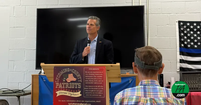 Meuser addresses Williamsport office hours at Lycoming County Patriots meeting