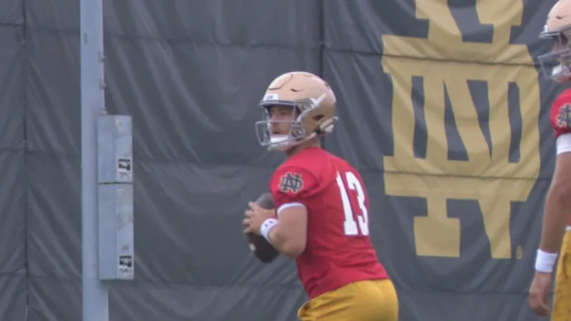 Carr embracing expectations as he enters second season as Notre Dame starting quarterback