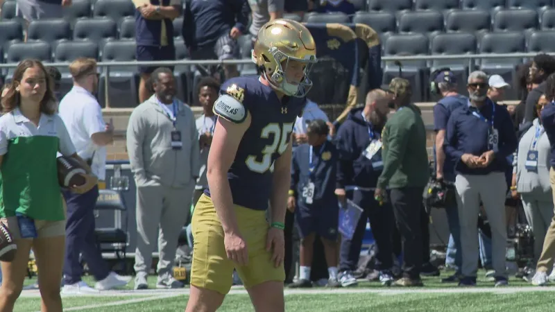 Spencer Porath arrives to remedy Notre Dame's kicking woes
