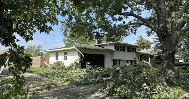 Lansing community hit again by severe storms just weeks after tornado cut through homes