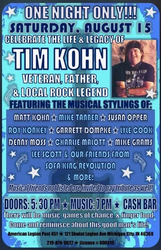 Help Make a Difference this Saturday 8/15 at the American Legion Skwiat Post 451 in Michigan City
