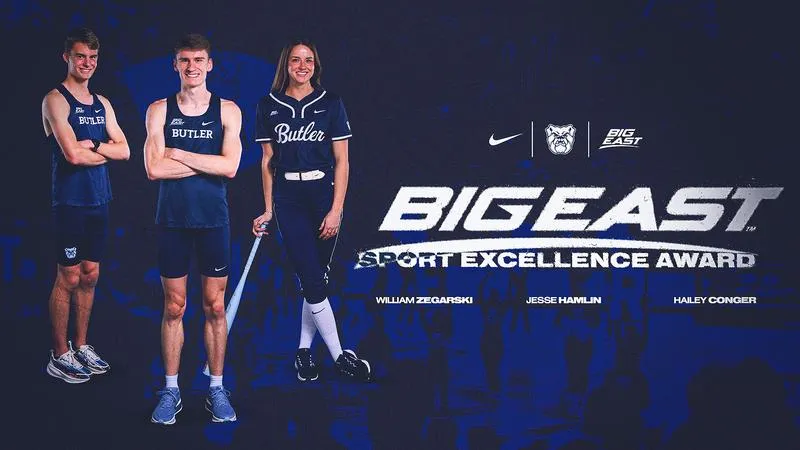 Jesse Hamlin, William Zegarski and Hailey Conger Earn BIG EAST Sport Excellence Awards