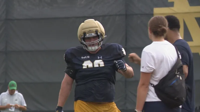 Notre Dame OL Matty Augustine injured in training camp