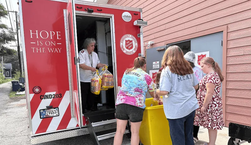 The Salvation Army Responds to Northwest Indiana Storms: Food Distribution in La Porte and Portage