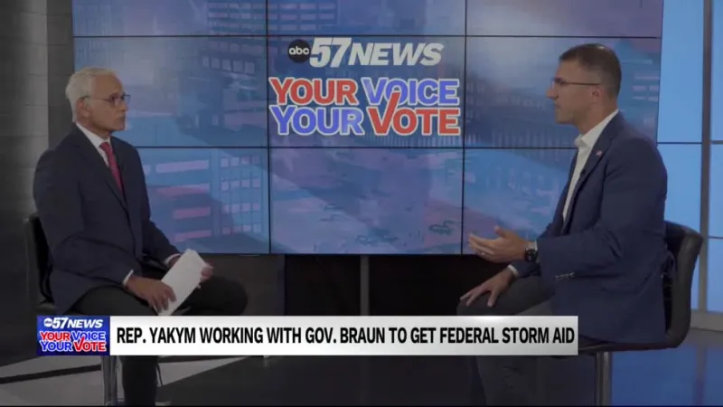 District Congressman Rudy Yakym interviews with ABC57