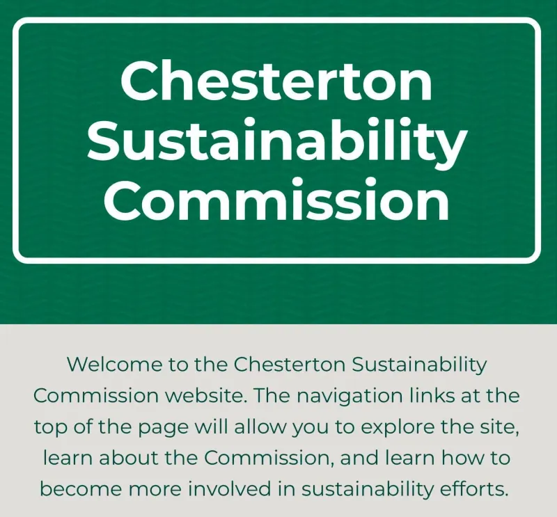 Chesterton Sustainability Commission goes live with new website