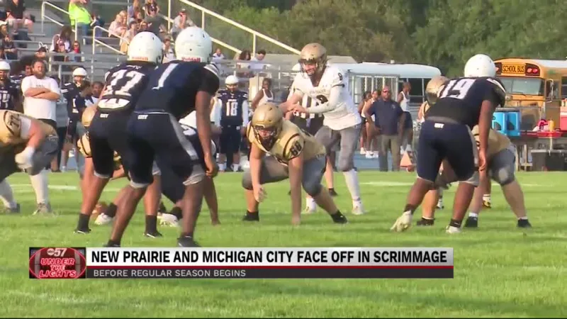 New Prairie and Michigan City face off in final scrimmage before regular season
