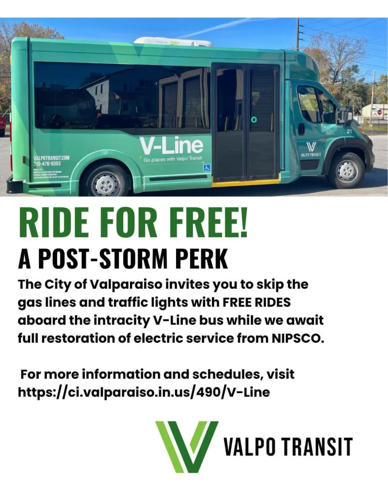 V-line back running in Valparaiso for free during post-storm period