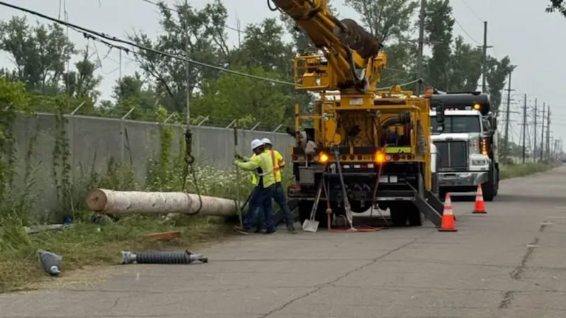 Storm-related power restoration work disrupted as NIPSCO vehicle hit by gunfire in Gary