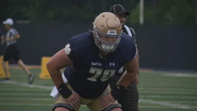Notre Dame center Ashton Craig healthy and focused ahead of 5th season