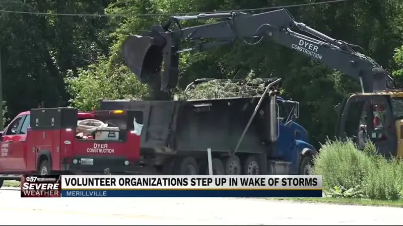 Groups descend on northwest Indiana to help with storm cleanup