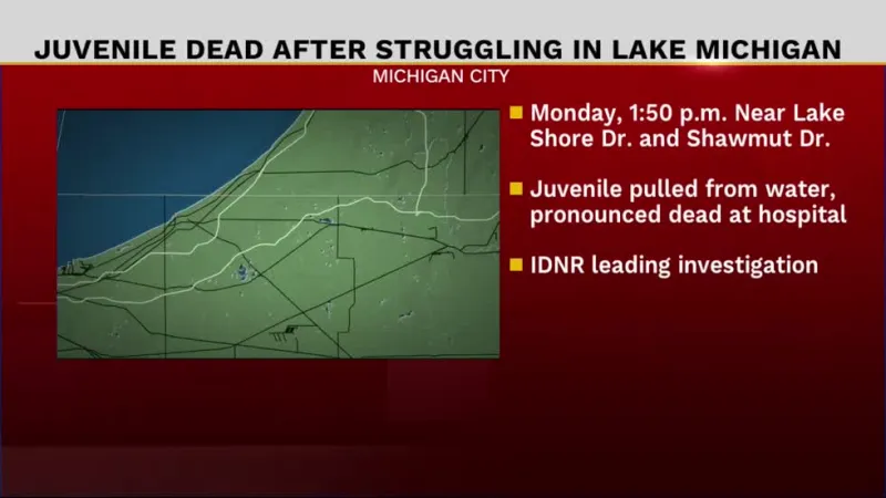 Child dead after being pulled from Lake Michigan in LaPorte County