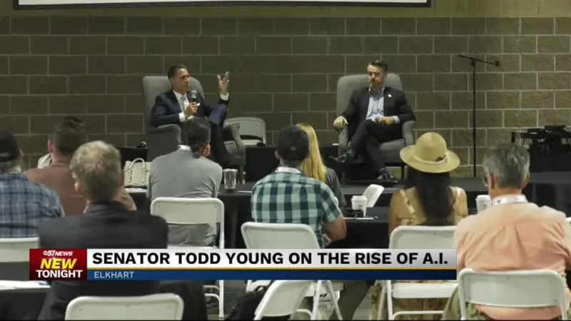 Senator Todd Young visits Elkhart County's Indiana Manufacturing housing Summit