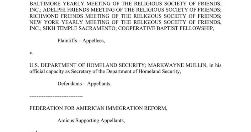 ICE still blocked from churches of Cooperative Baptists, Quakers, Sikhs