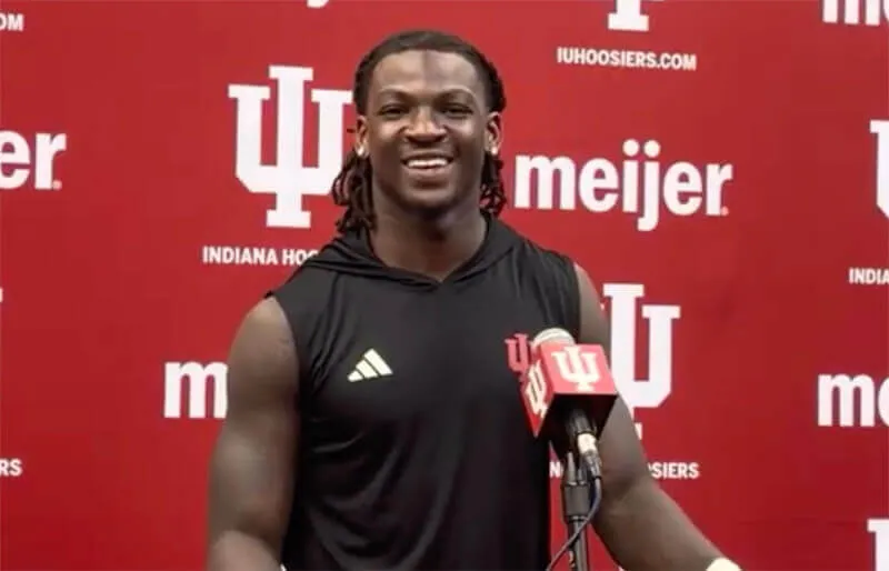 Video: Lee Beebe Jr., Khobie Martin and Turbo Richard address the media following IU football practice