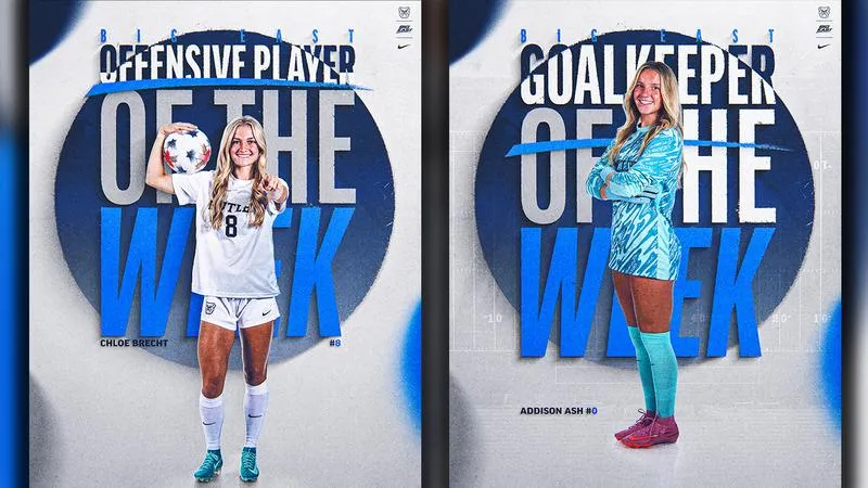Brecht and Ash Take Two of Four BIG EAST Weekly Awards