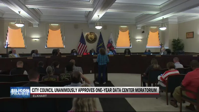 Elkhart City Council to go forward with data center moratorium after unanimous vote