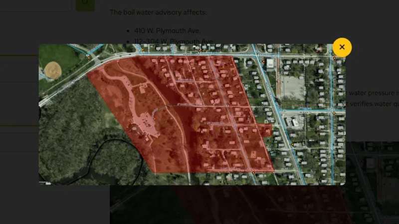 Several areas under boil water advisory in Goshen