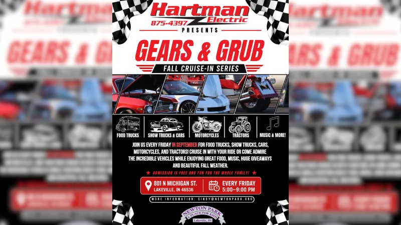 Gears & Grub Fall Cruise-In Series starts Sept. 4