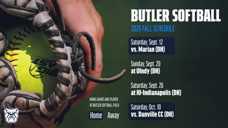 Butler Softball Announces Four Dates for Fall Contests