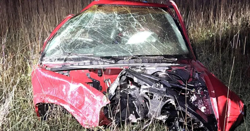 Harlan teenager injured in crash