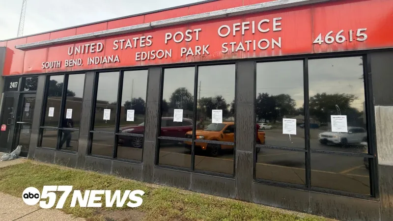 UPDATE: South Bend Edison Park Post Office closed indefinitely following fire