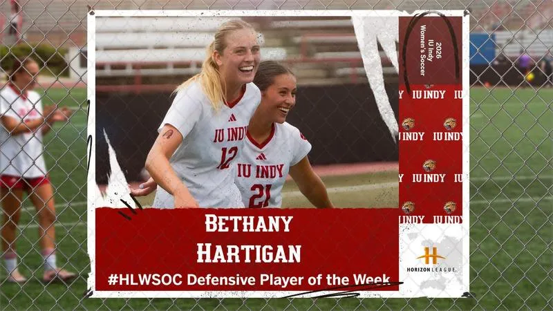 HARTIGAN NAMED #HLWSOC DEFENSIVE PLAYER OF THE WEEK