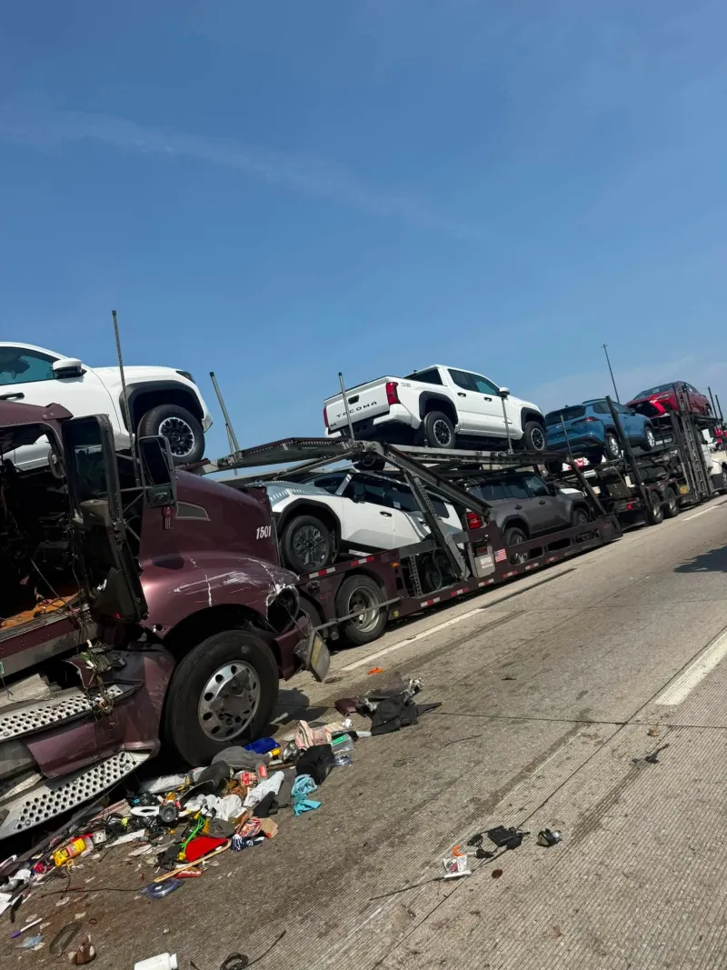 Update on a WICKED SEMI CRASH earlier this morning on I-80/94 near Kennedy Avenue