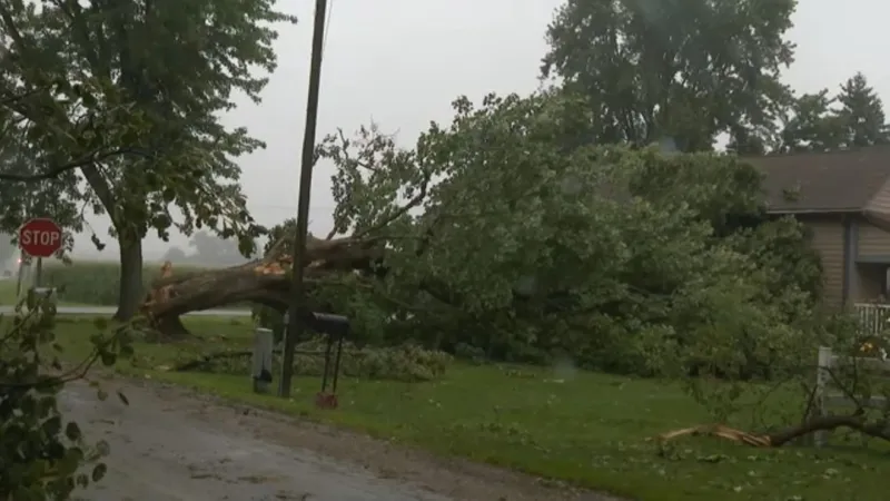 Governor Braun tours storm damage after devastating severe weather in Indiana