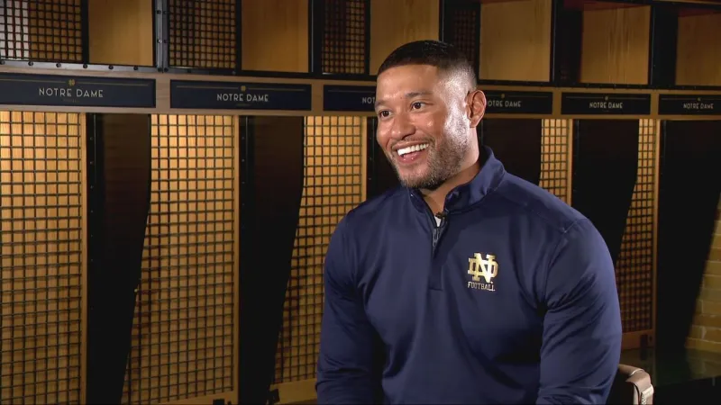 1-on- with Notre Dame coach Marcus Freeman