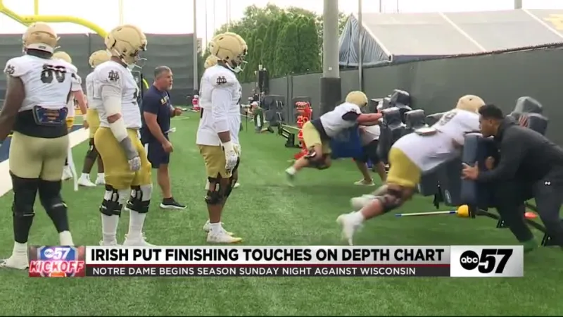 Notre Dame's first depth chart leaves key battles open, but Marcus Freeman confident in Week 1 depth