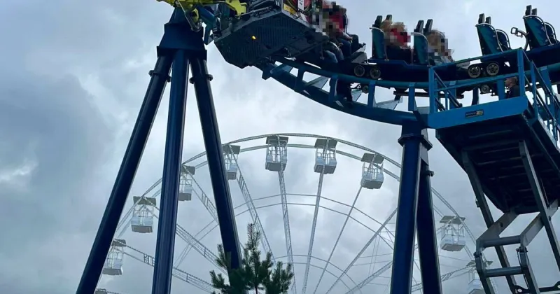 Dozens stuck on rollercoaster for three hours