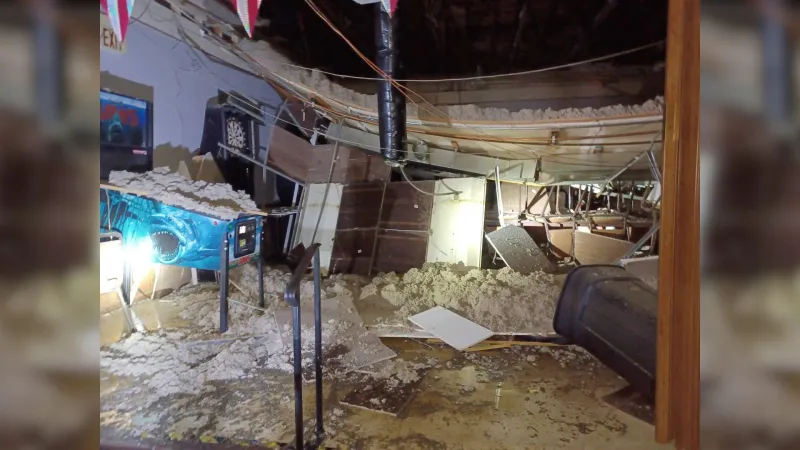 F.O.E will close until further notice after ceiling collapse