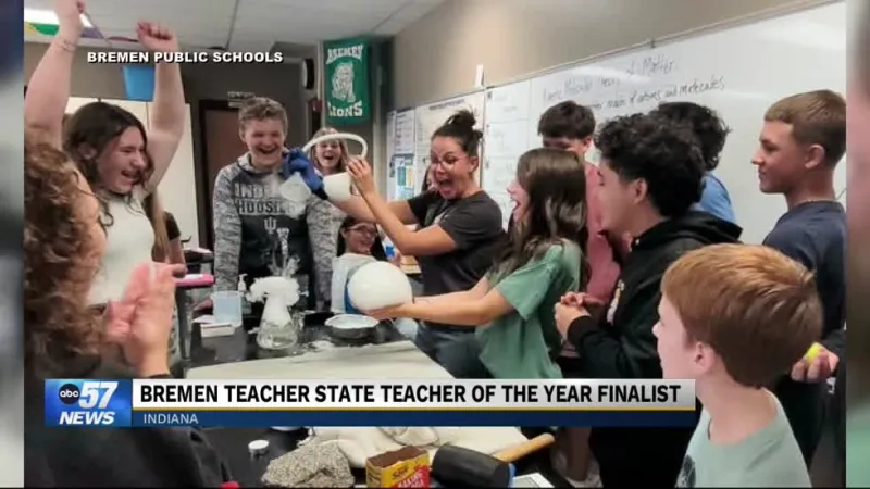 Finalist for Indiana Teacher of The Year in Indiana stops by ABC57