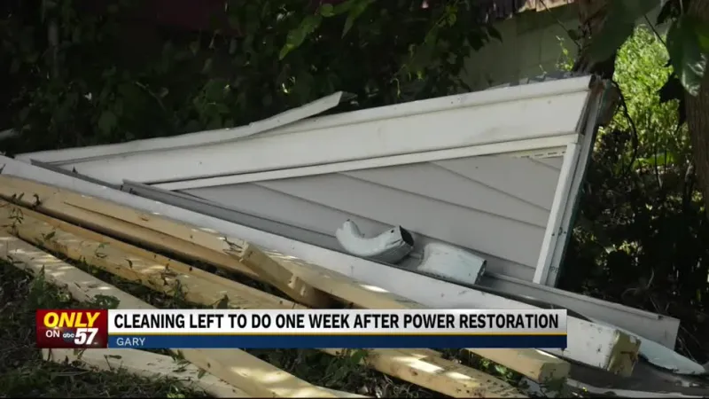 Recovery begins for people in Gary, surrounding areas one week after power is restored to most homes