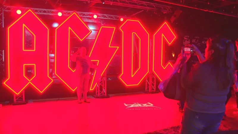 Get ready to rock! AC/DC fans get first look at the band's official PWR/UP pop-up